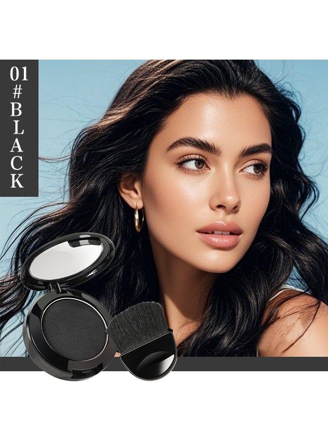 Smile Hairline contouring powder, shading, filling for high forehead, convenient hairline contouring powder # Black - Image 2